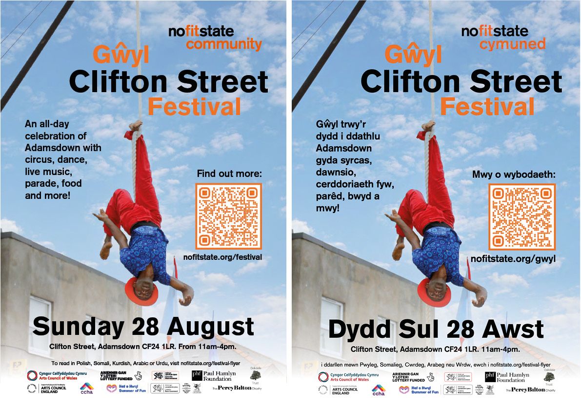 Clifton Street Festival bilingual flyer